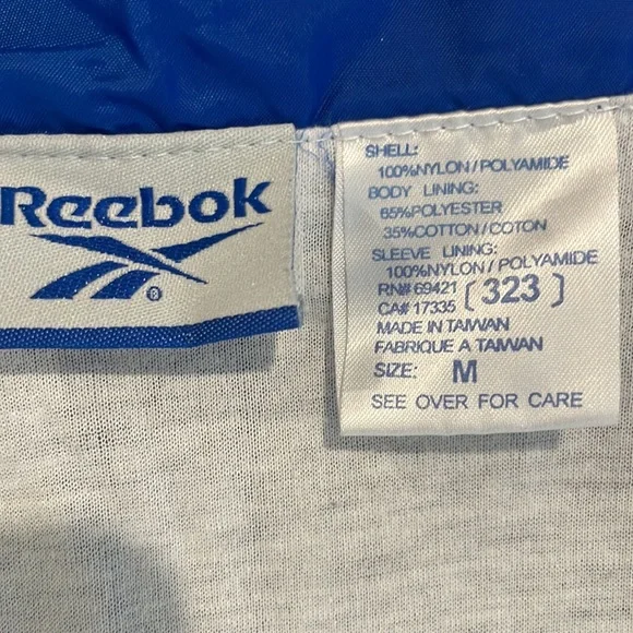 Dark Blue/Blue REEBOK Zippered Jacket - Picture 5 of 5